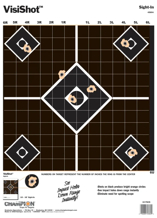 Champion Visishot Sight-In Targets