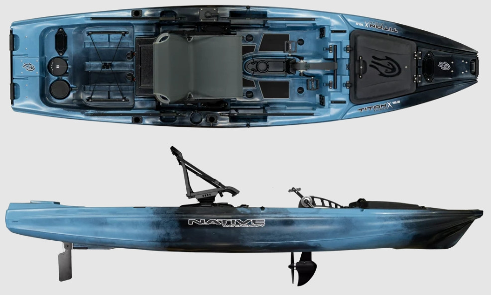 Native Titan X Propel 12.5 – Ultimate Pedal Drive Fishing Kayak | Kayak ...