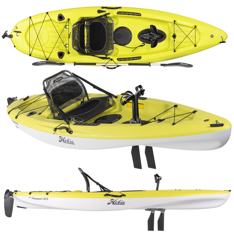 Hobie Mirage Passport 10.5  Pedal Kayak - Seagrass | 2021 Thermoform Model