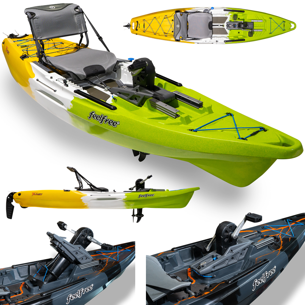 FeelFree Flash - Pedal Drive Fishing Kayak | Melon