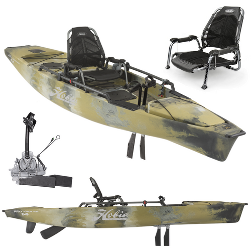 Hobie Mirage Pro Angler 14 - Fishing Kayak with Kick Up Fins | Camo - Kayak City