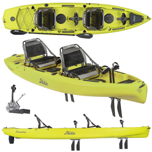 Hobie Mirage Compass Duo with Kick-Up Fins - Tandem Pedal Kayak