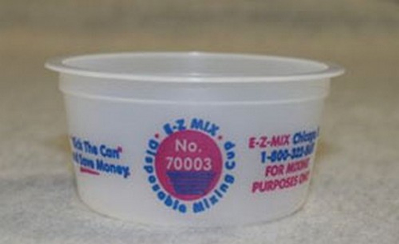 EZ Mix 70003 1/4 Pint Cup (Plastic), 200 Pack