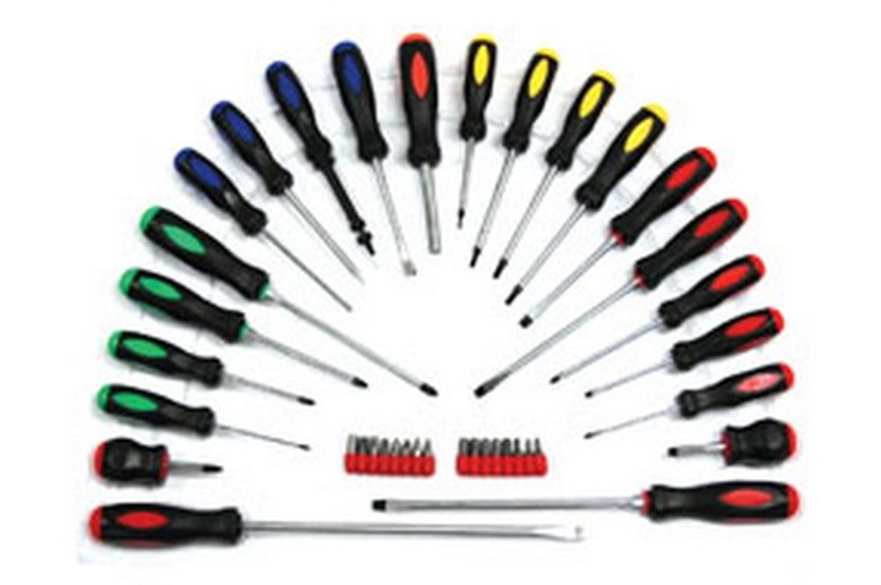 ATD Tools 6198 22 Pc. Screwdriver with 16 Pc. Bit Set