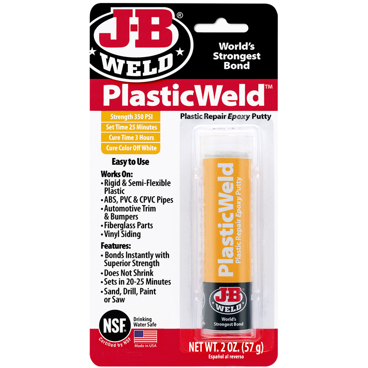Buy J-B Weld ClearWeld Epoxy Clear, 0.47 Oz.
