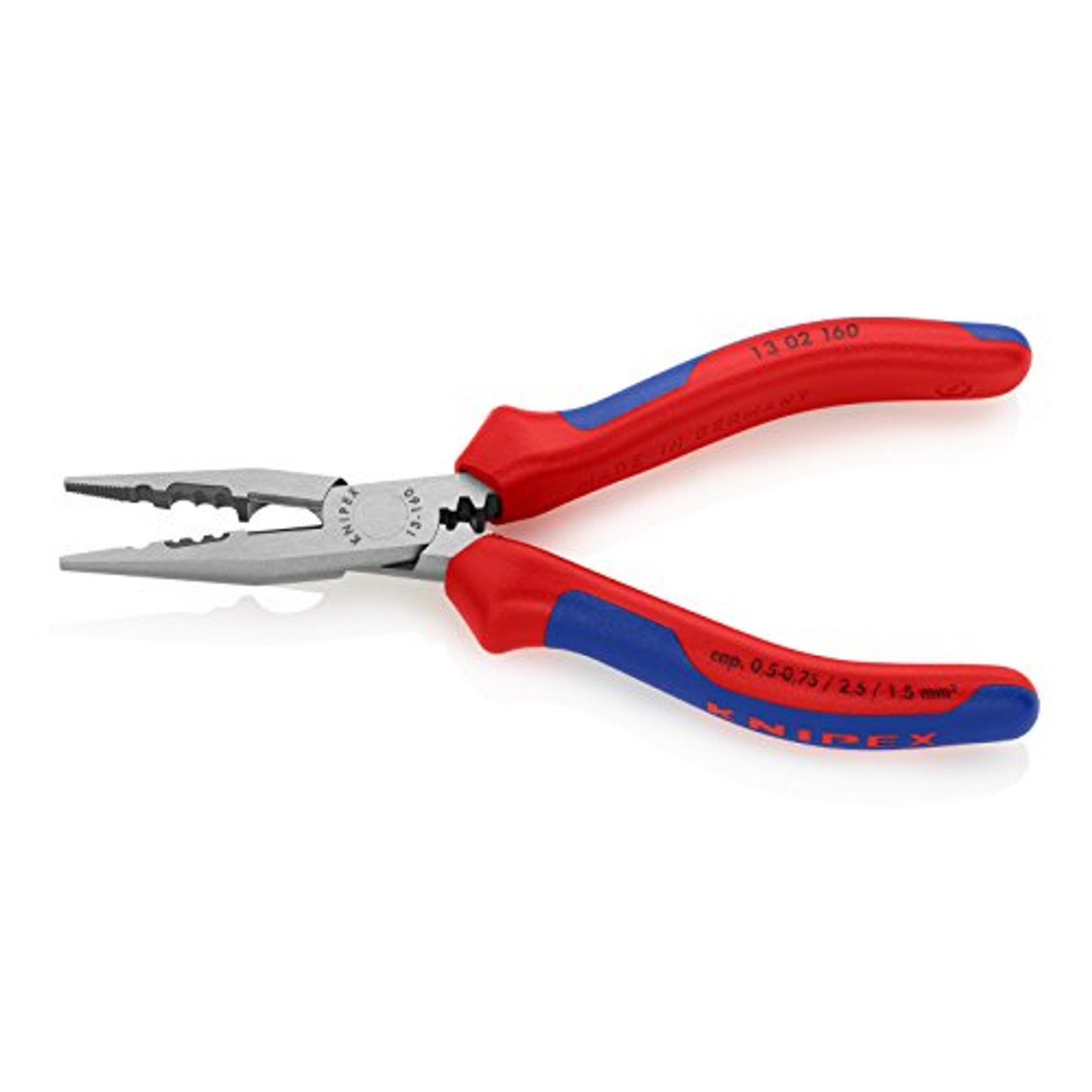 KNIPEX 986202 Insulated Long Nose Plastic Pliers, 8-3/4