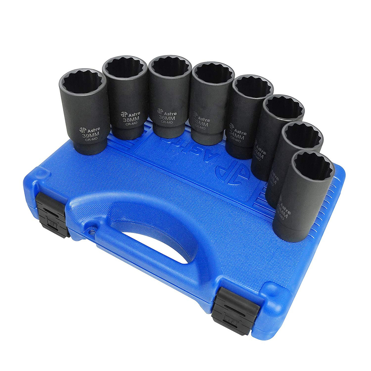 Astro Pneumatic 12-Point Axle Nut Socket Set (78868) | JB Tools