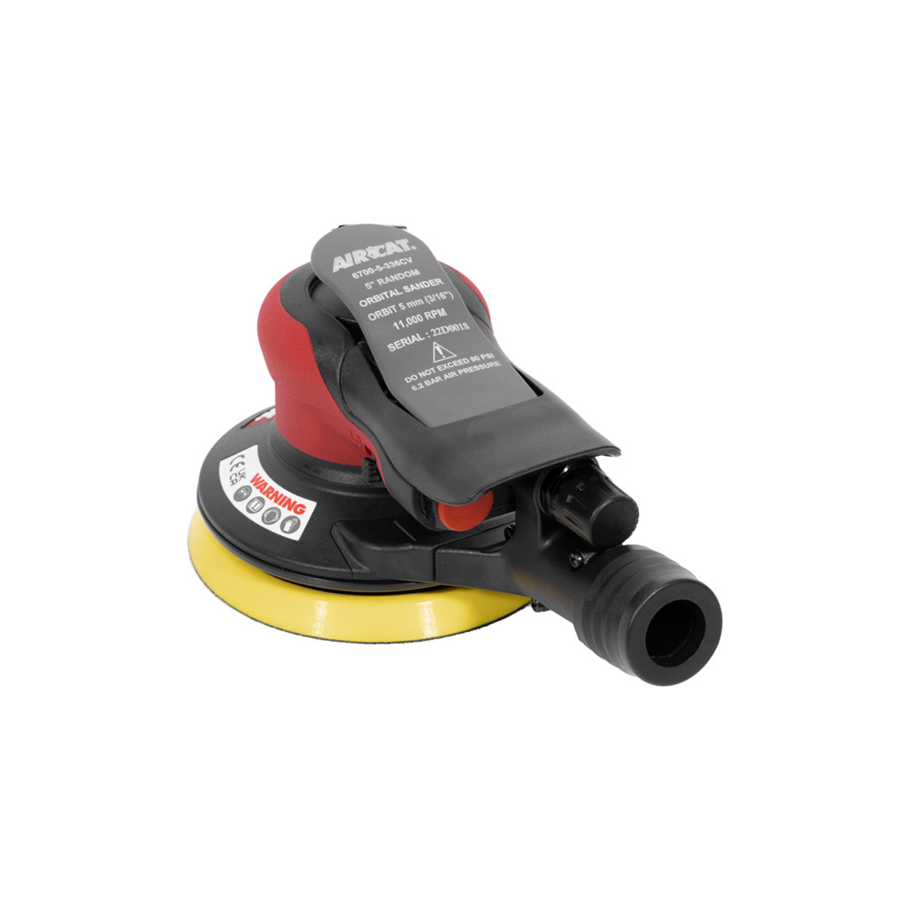 Aircat Orbital Air Sander with 3/16” Pad Central Vacuum System