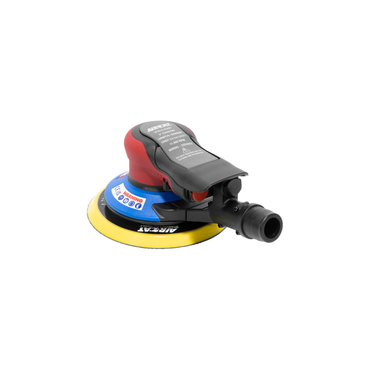 Aircat Dust Pneumatic Orbital Sander 6” with Dust Collection Bag