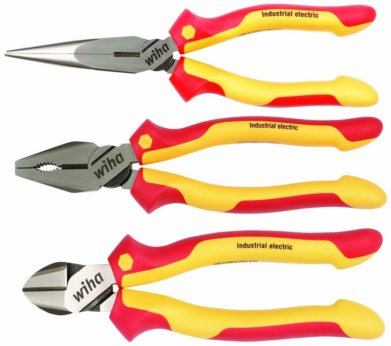 Wiha Tools Wiha 32985 7 Piece Insulated Industrial Pliers/Cutters/Drivers  Belt Set