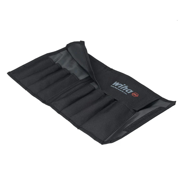 Wiha Green Canvas Tool Pouch, 8 Slots for Tools (91118) | JB Tools