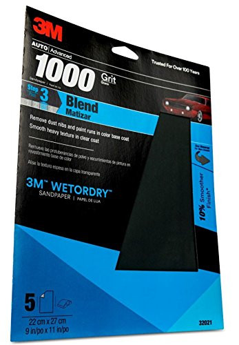 3M 32021 Imperial Wetordry 9" x 11" 1000 Grit Sheet Sandpaper JB Tool