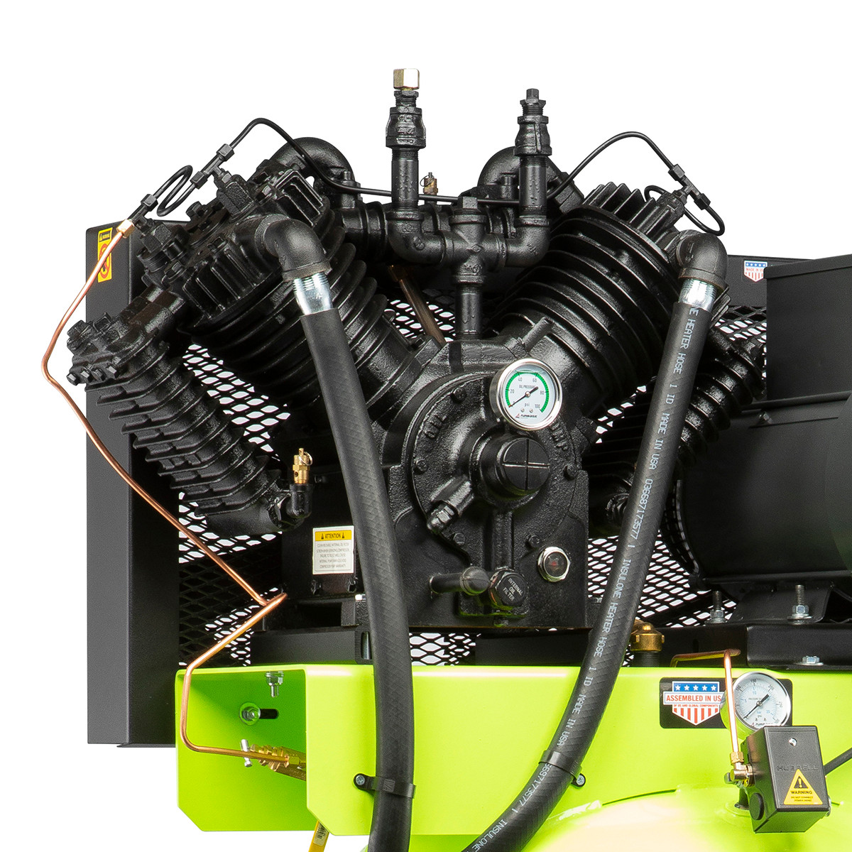 Flexzilla FXS10V080V1 Air Compressor w/ Silencer, 10 HP, 80 Gal, 1