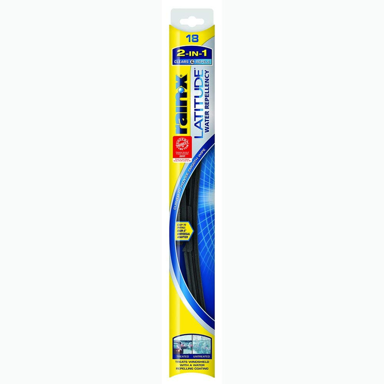 Rain-X 5079275-2 Latitude 2-IN-1 Water Repellency Wiper Blade, 18" (Pa - 5