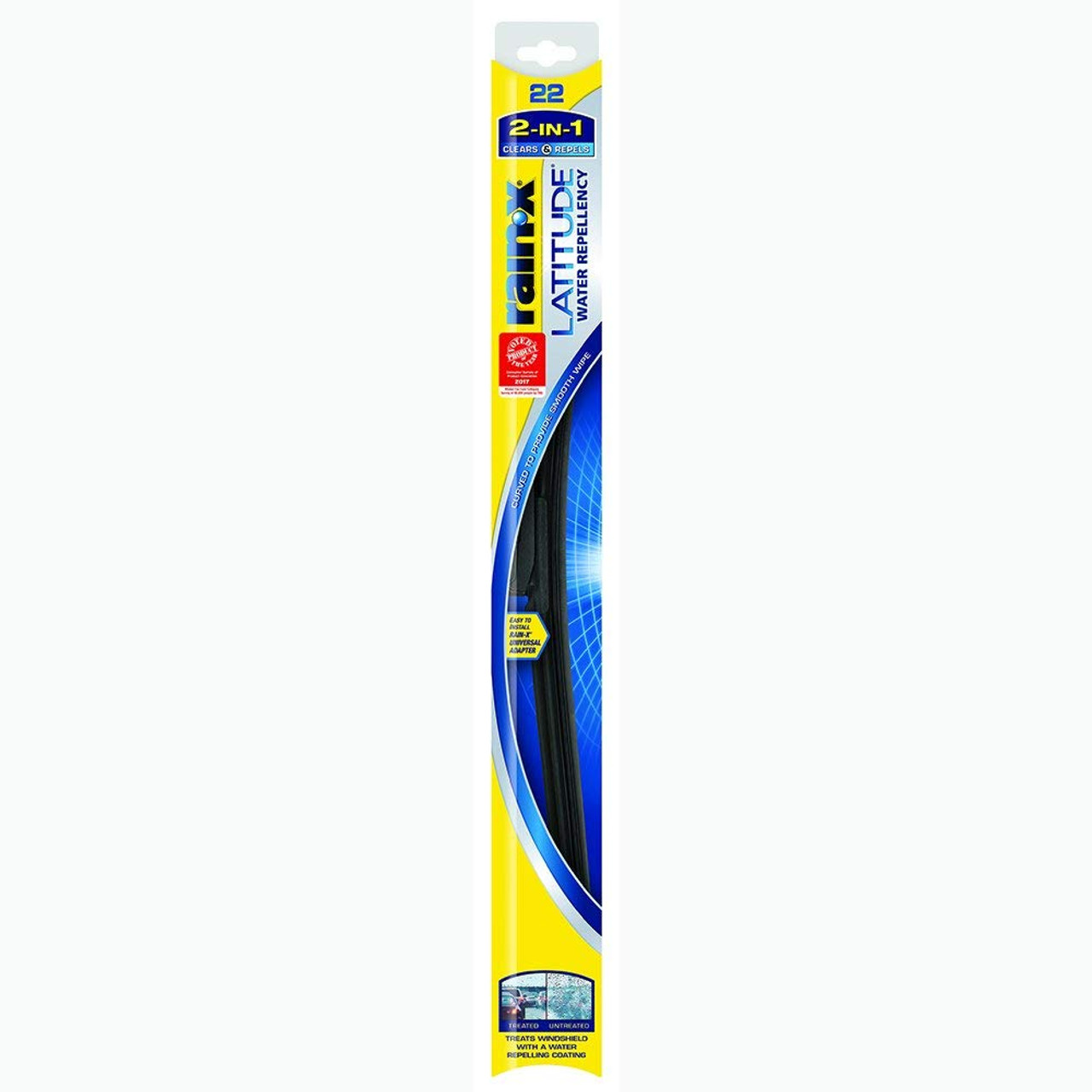 Rain-X 5079279-2 Latitude 2-IN-1 Water Repellency Wiper Blade, 22