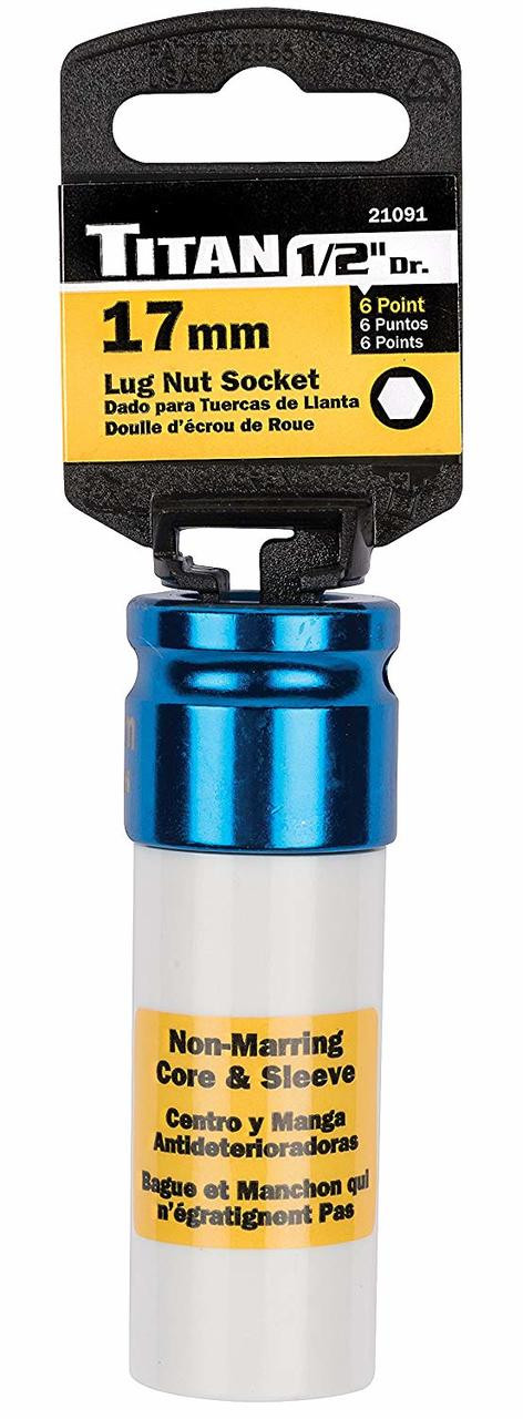 Douille 1/2″ X 22mm – Titan, Anti-rayures, Impact, Longue 3.625″
