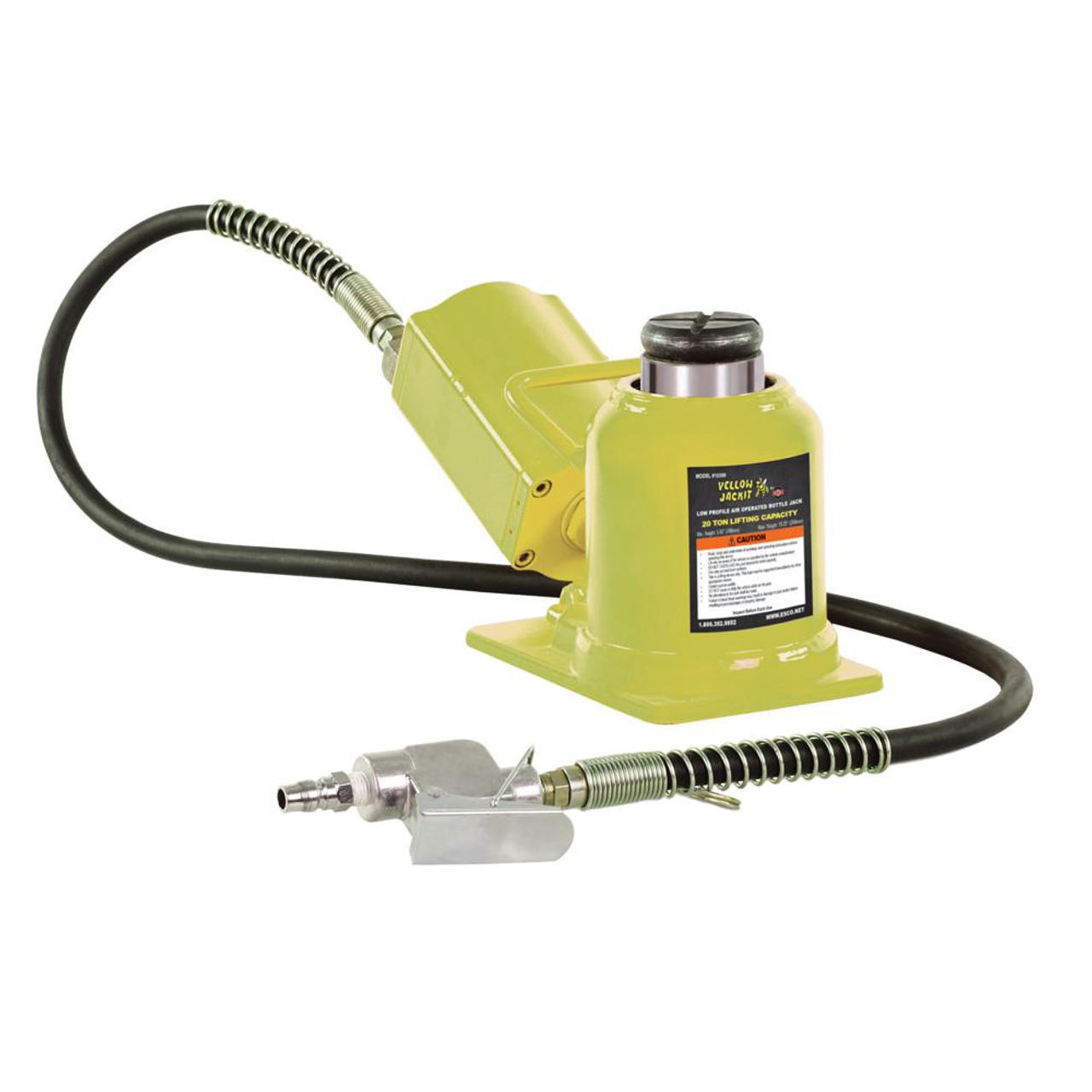 Esco Equipment 10399 Yellow Jackit 20 Ton Air Hydraulic Bottle Jack JB  Tool Sales