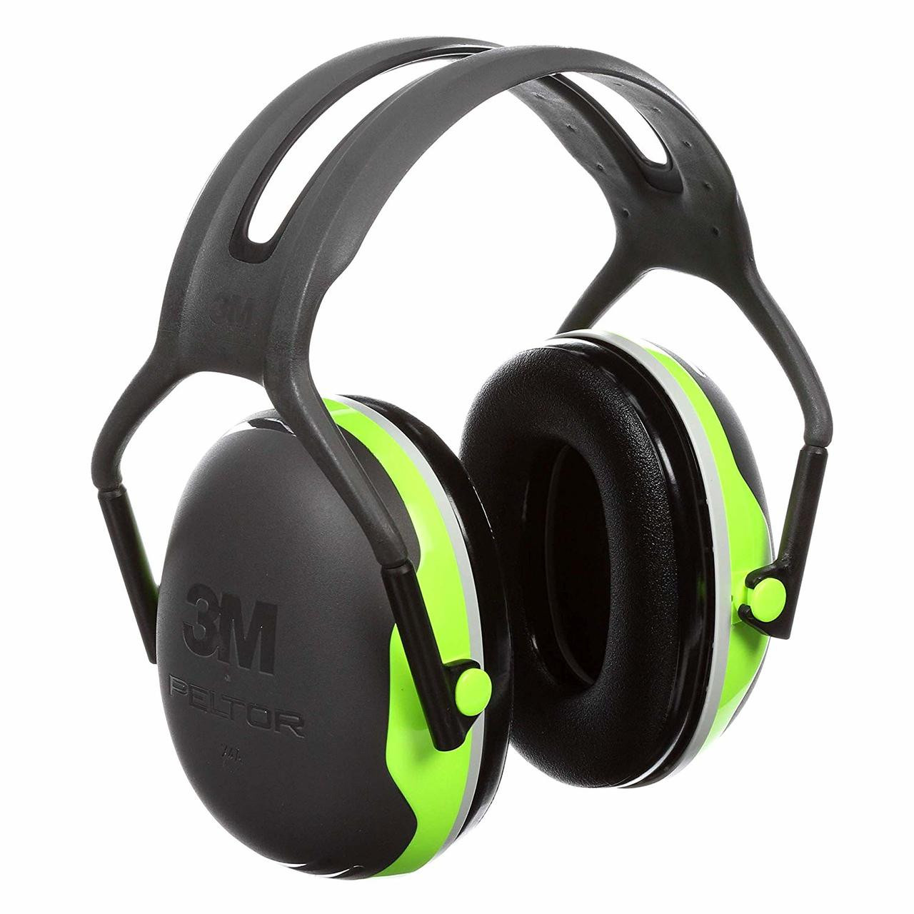 3M X4A Peltor X-Series Over-the-Head Earmuffs, NRR 27 dB, Black/Chartreuse  JB Tool Sales