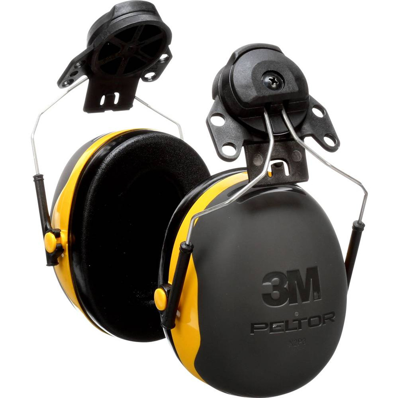 3M X2P3E XSeries CapMount Earmuffs, NRR 24 dB, One Size Fits Most, Black/Yellow  JB Tool Sales