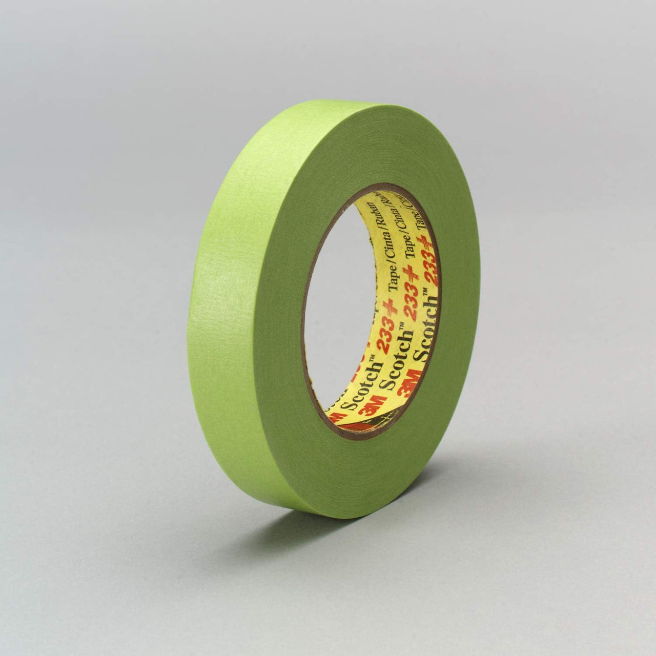 3M 26336 Green Masking Tape 1 inch 233+ (Case/24 Rolls)