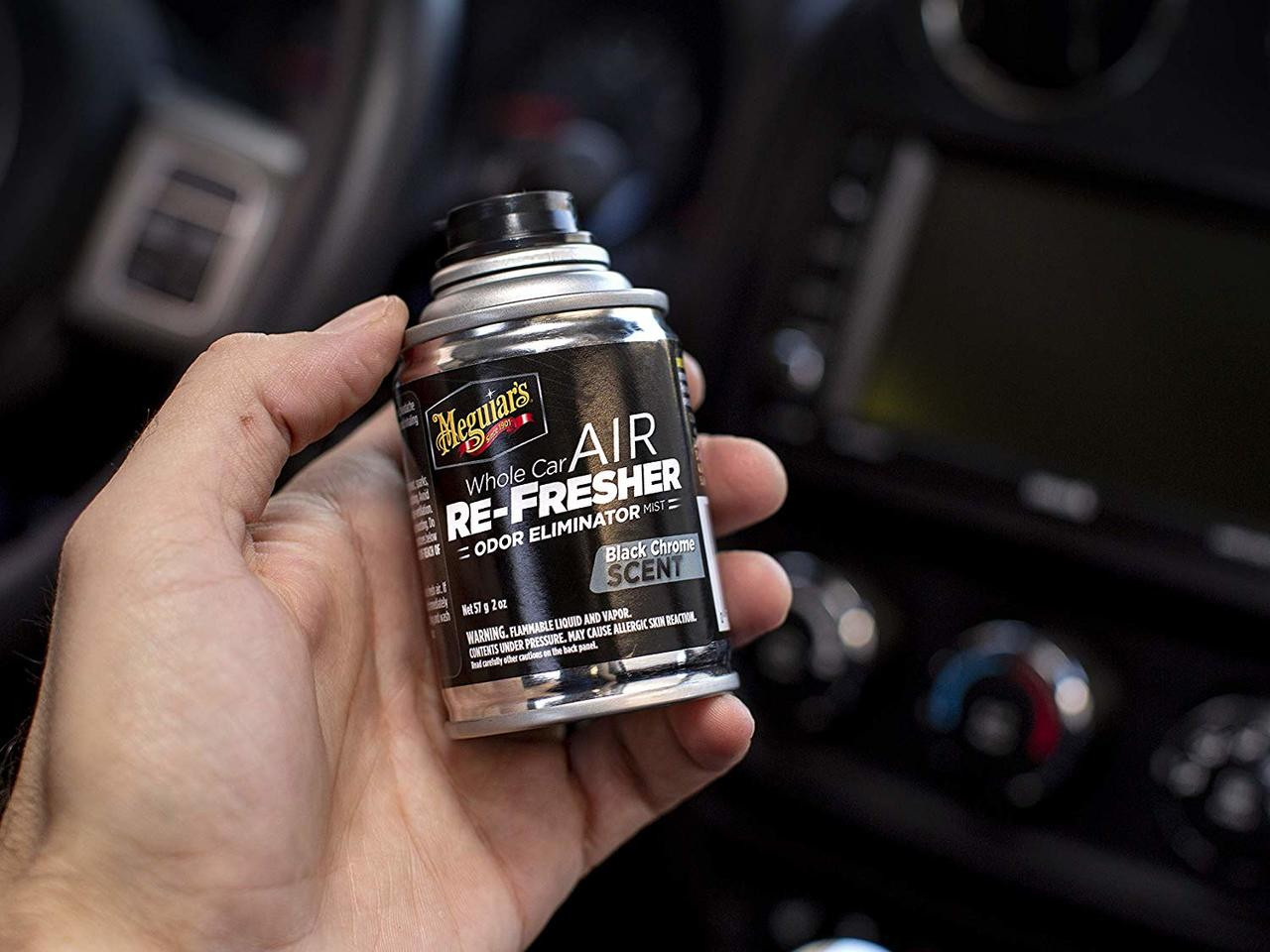 Meguiars G181302 Whole Car Air Re-Fresher Odor Eliminator, Black