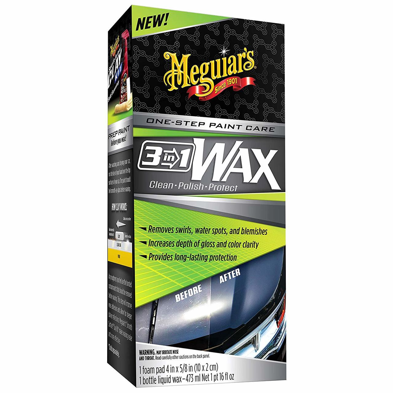 Meguiars G210608 Ultimate Paste Wax Long-Lasting Easy to Use Synthetic Wax,  8 oz