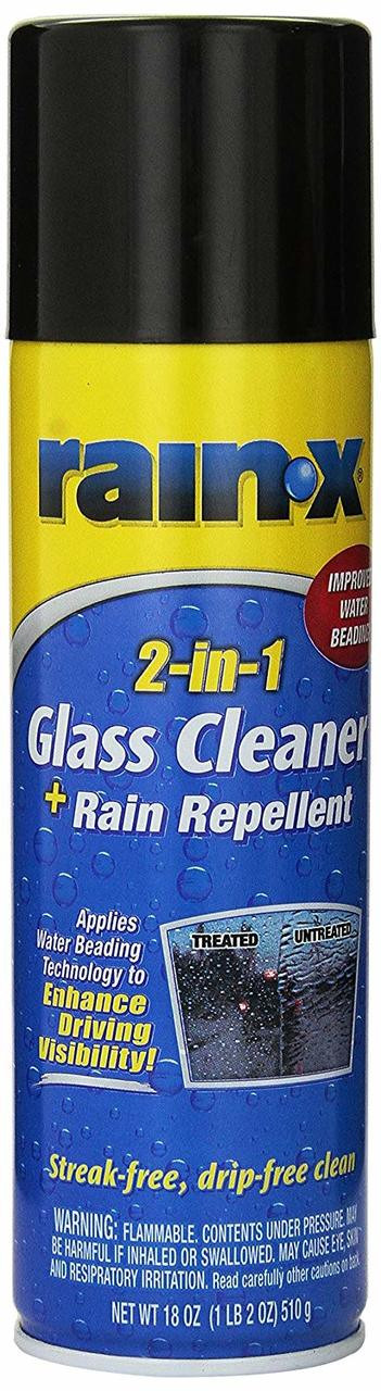 Rain-X 5080233 2-in-1 Glass Cleaner with Rain Repellent, 18oz