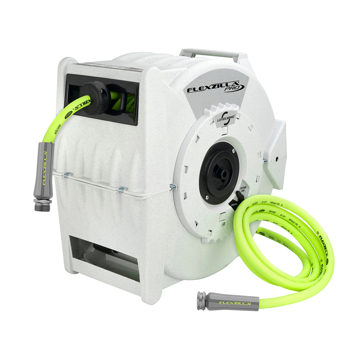 Flexzilla® Retractable Water Hose Reel with Levelwind Technology