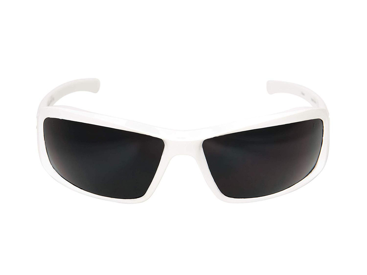 Edge Eyewear TXB246 Brazeau Safety Glasses, White Frame/Polarized Smoke Lens