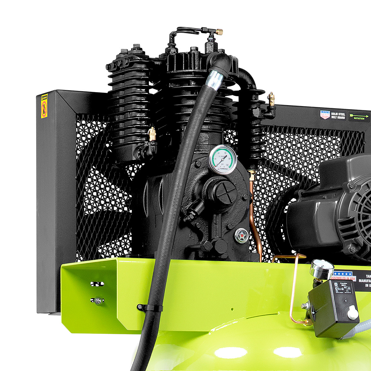 Flexzilla FS05V080I1 Air Compressor with Silencer, 5 HP, 1-Phase