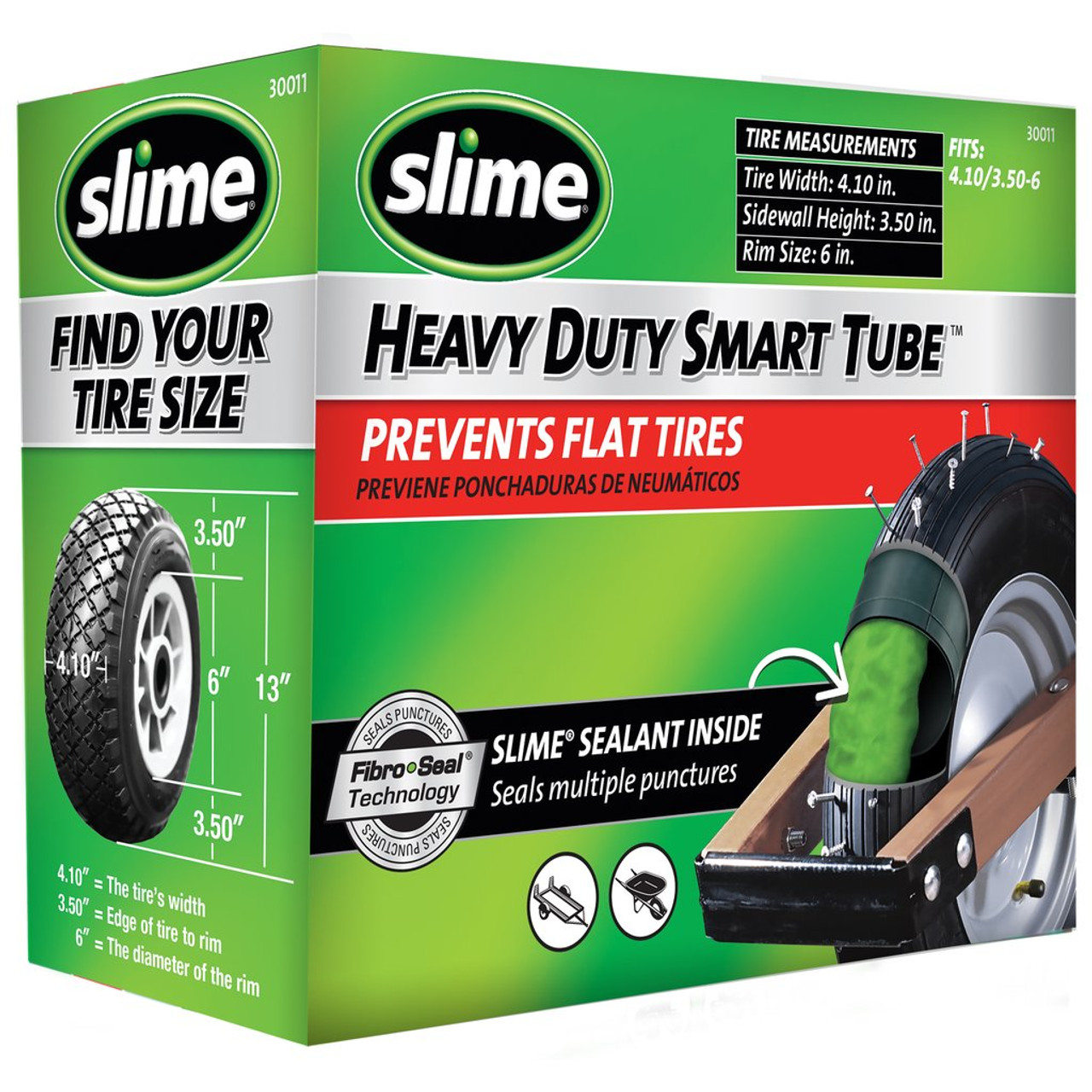 Slime 30012 Smart Wheelbarrow Self-Sealing Inner Tubes (6 and 8)