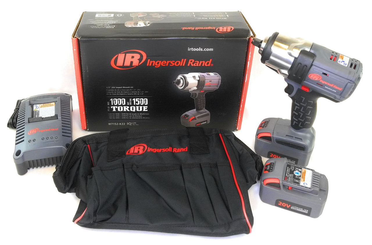 Ingersoll Rand W7152-K22 Impact Wrench 1/2IN IQV20 High Torque - 2