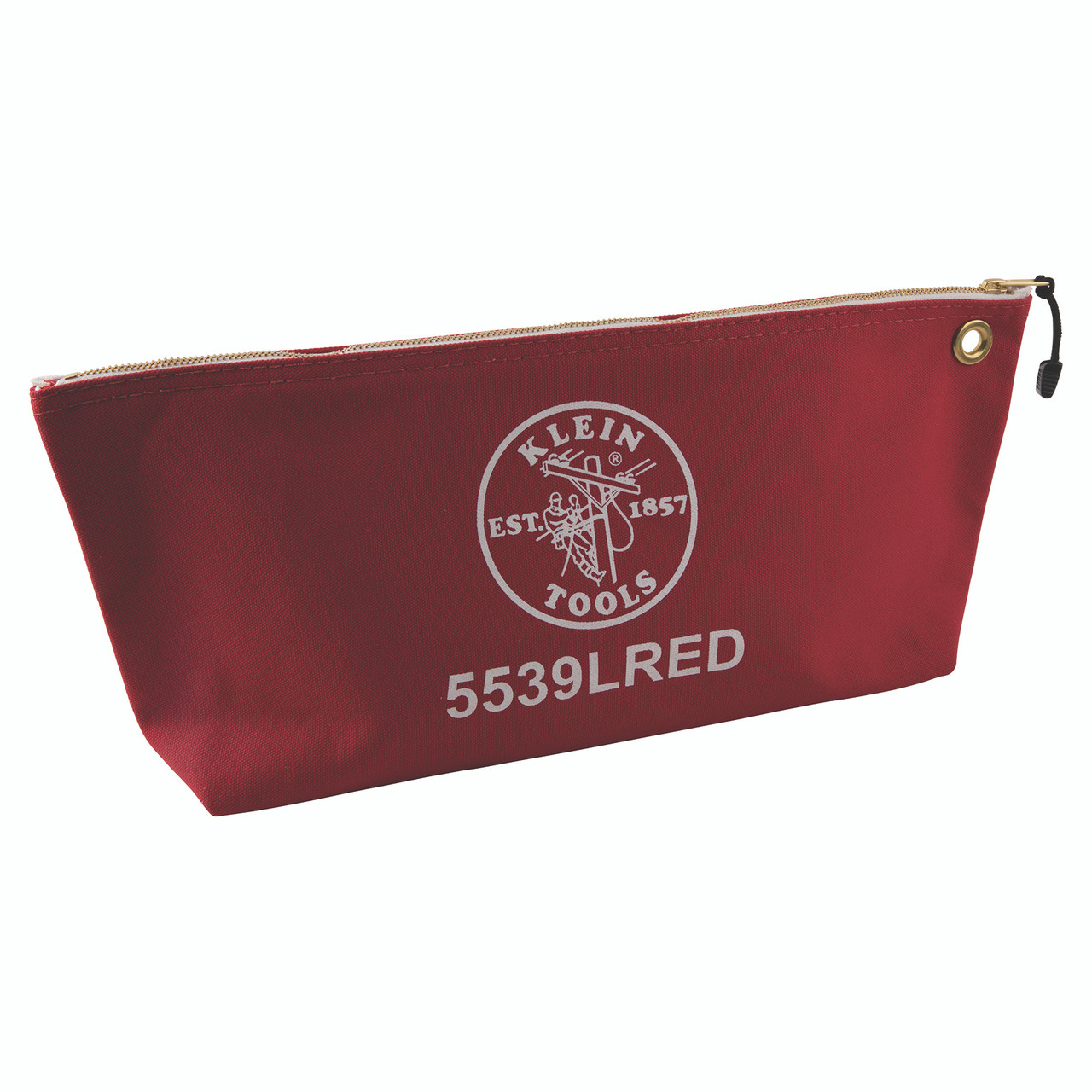 Klein Tools 5539LRED Canvas Zipper Pouch 16-Inch Tool Bag Storage  Organizer, Red JB Tool Sales