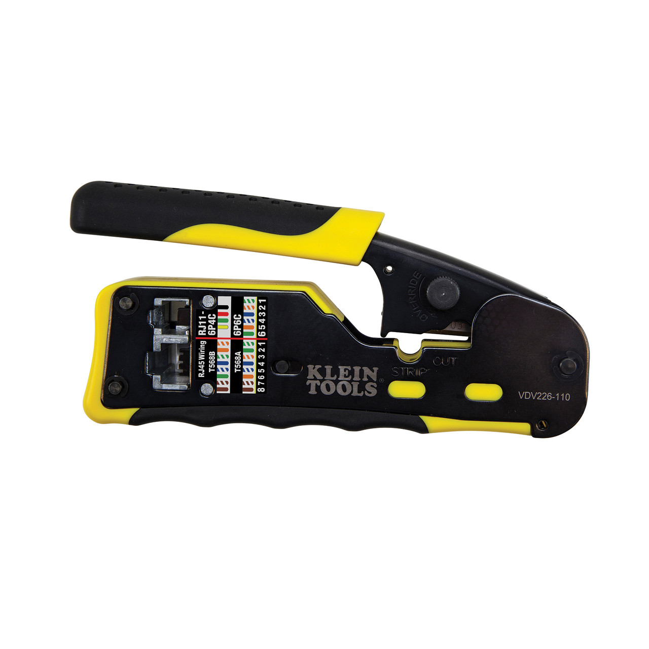 Klein Tools VDV226-110 Pass-Thru Modular Wire Crimper, All