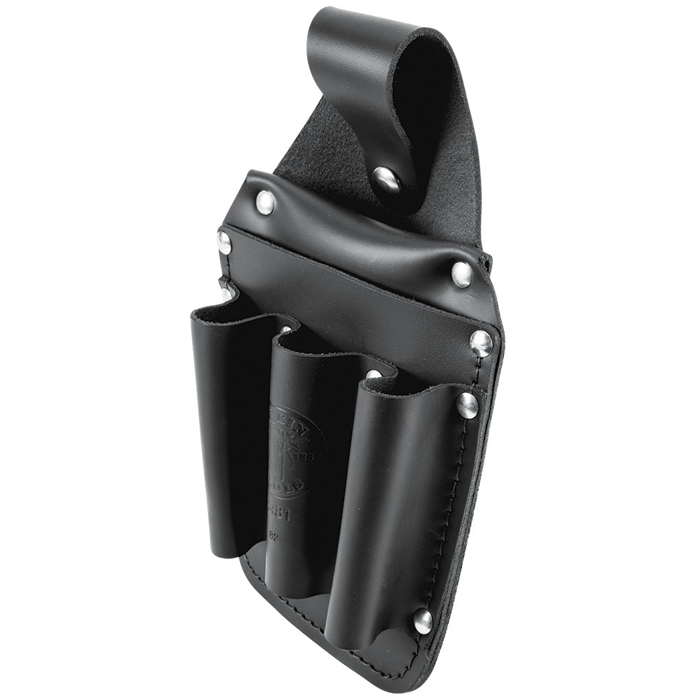 Klein Tools 5481 Leather Back Pocket Tool Pouch Made, 6-Pockets