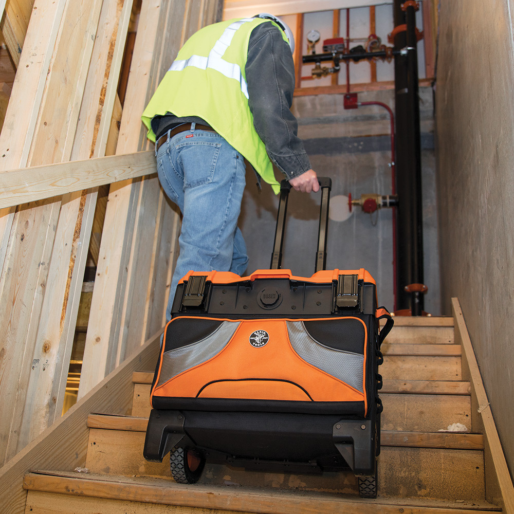 Klein Tools 55473RTB Tool Box, Rolling Tool Bag on Wheels with High