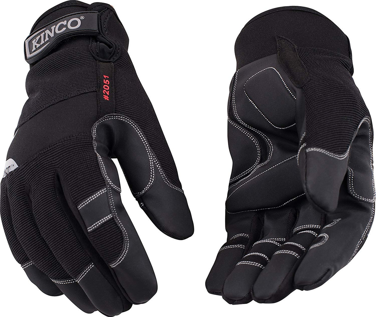 Kinco 2051-L Men's Lined Cold Weather Waterproof Gloves w/Thermal Lining,  Large