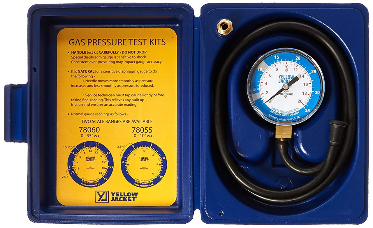 Yellow Jacket Gas Pressure Manifold Gauge Kit (78060) | JB Tools