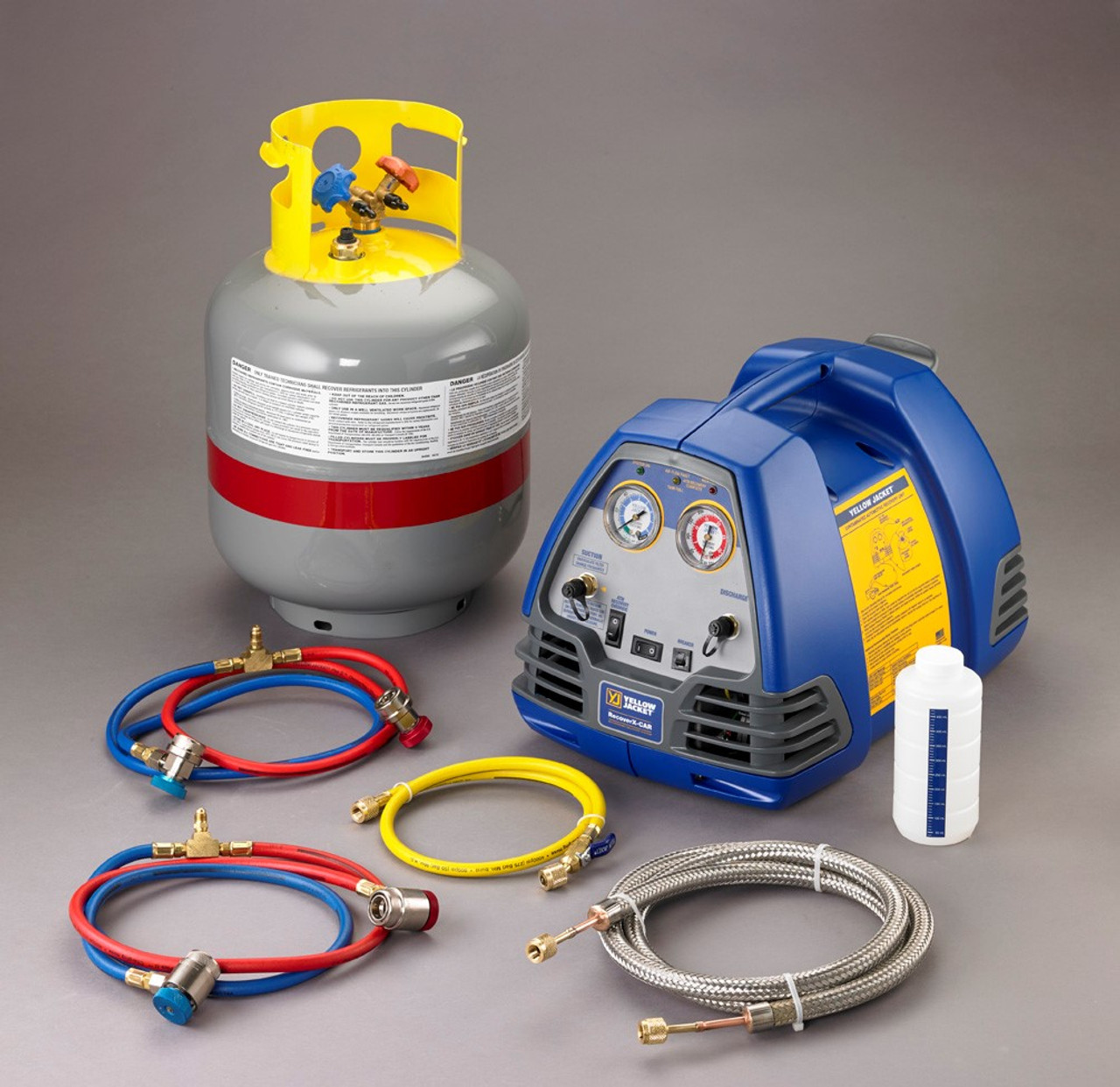 YELLOW JACKET RECOVERX-CAR CONTAMINATED REFRIGERANT RECOVERY MACHINE (37825)