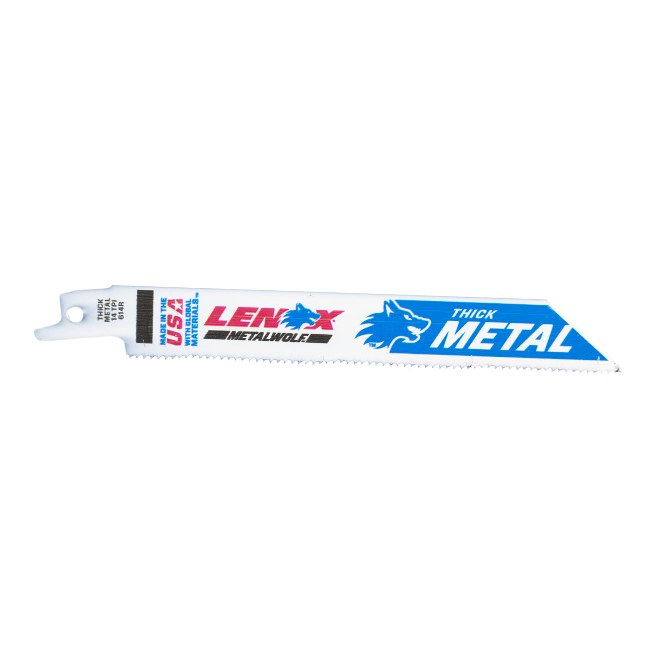 Lenox 20494B614R Reciprocating Saw Blade, 25-Pack, 3/4 in W, 6 in L, 14  TPI, Bi-Metal Cutting Edge