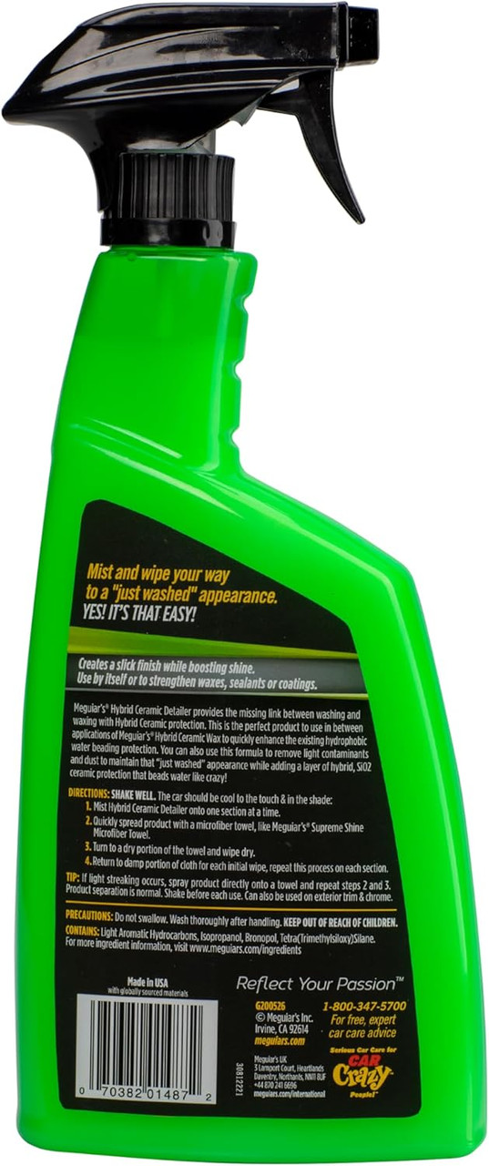 Meguiar's G200526 Hybrid Ceramic Detailer 26 Oz Spray | JB Tools