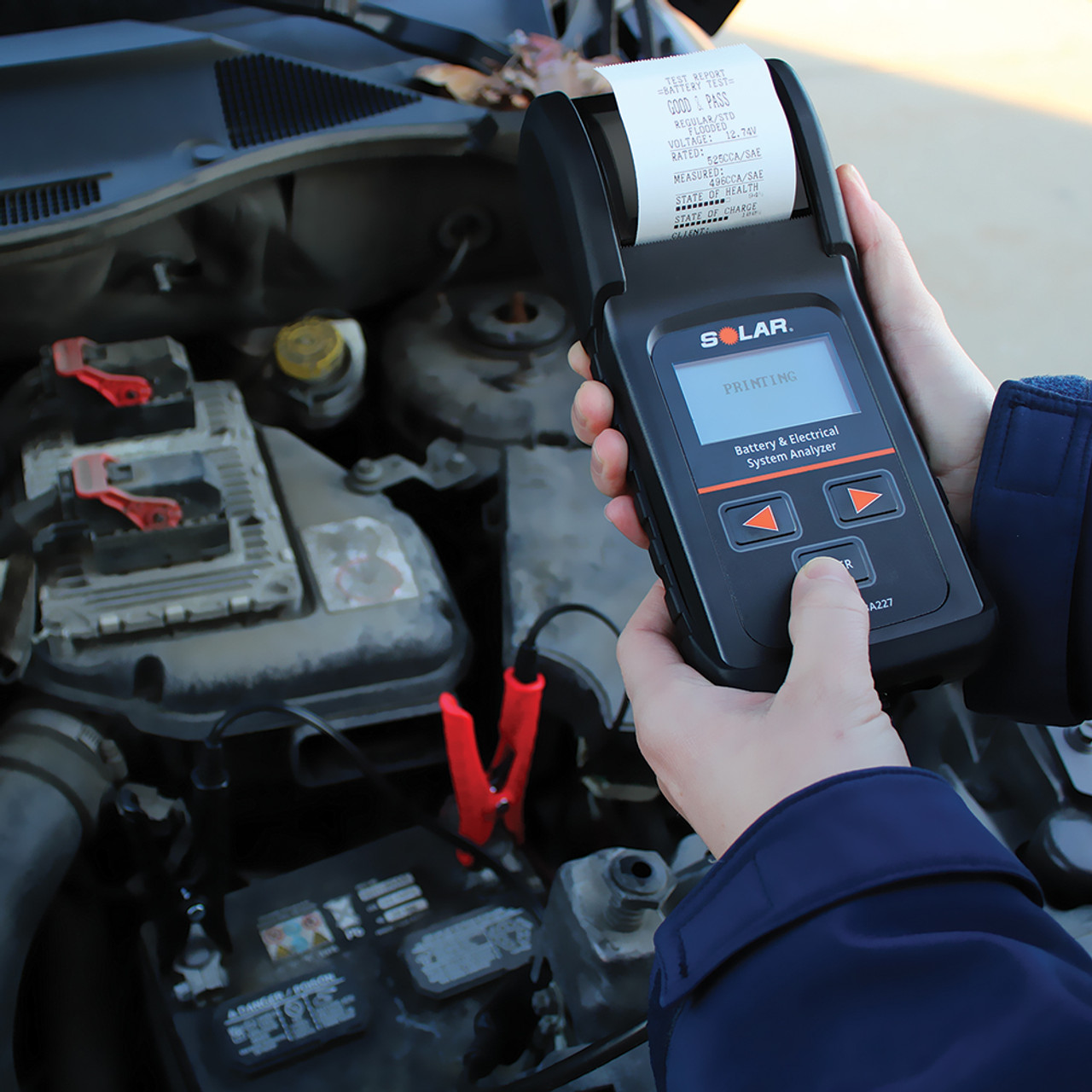 solar battery tester