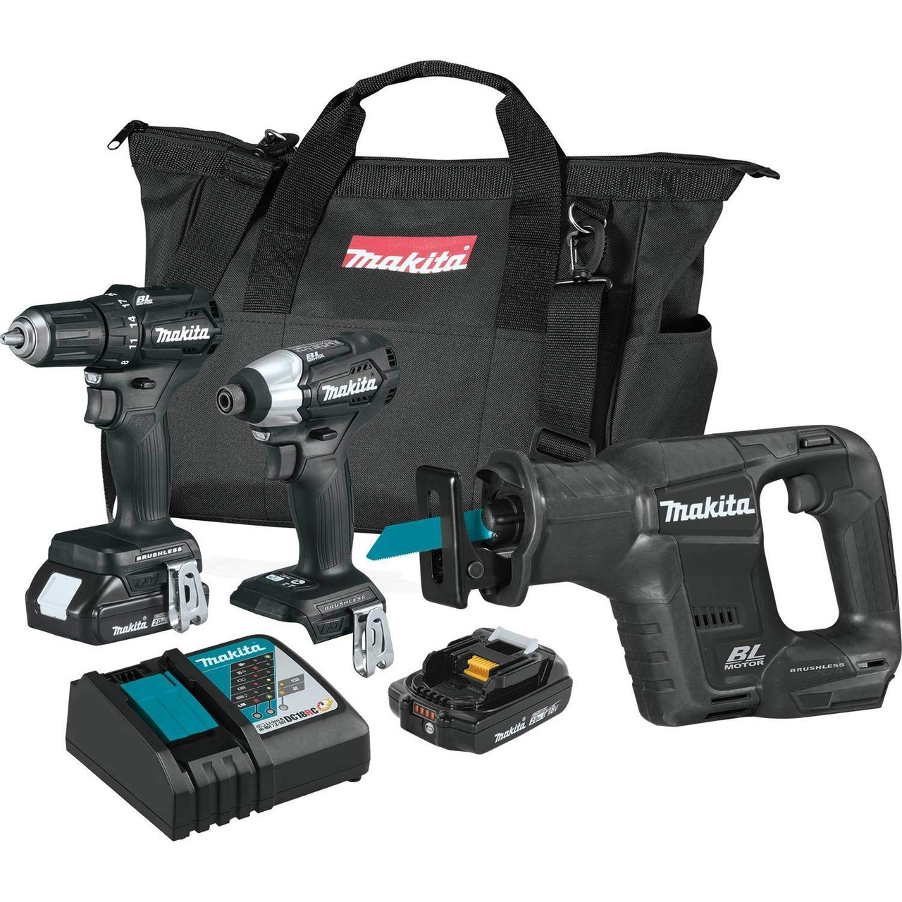 Makita CX300RB 18V LXT Sub?Compact Brushless Cordless 3?Pc. Combo