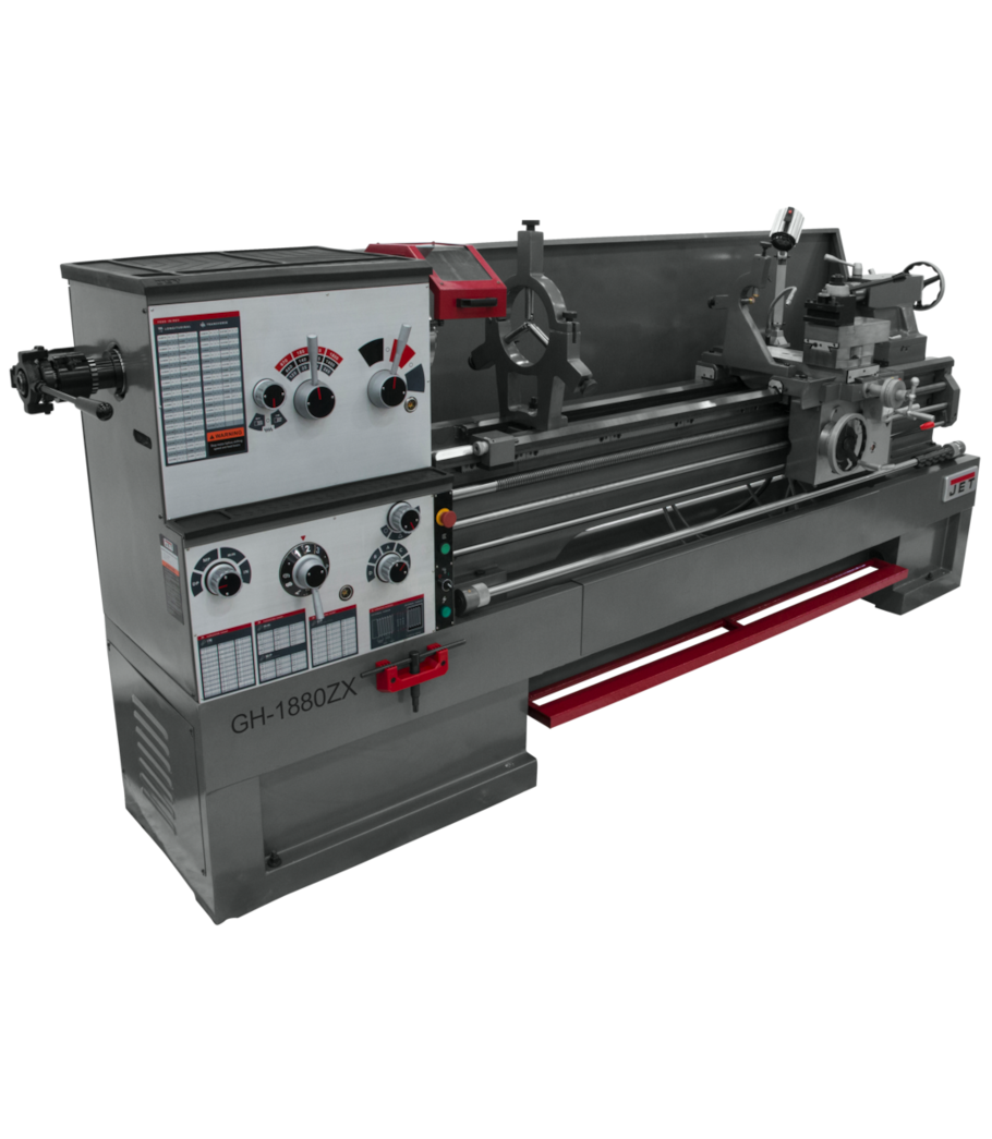 Jet GH-1880ZX Lathe w/Taper Attach & Collet Closer (322486) | JB Tools