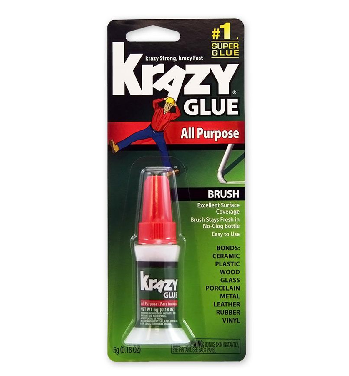 Krazy Glue kg92548r colle tout usage au pinceau, 5 grammes