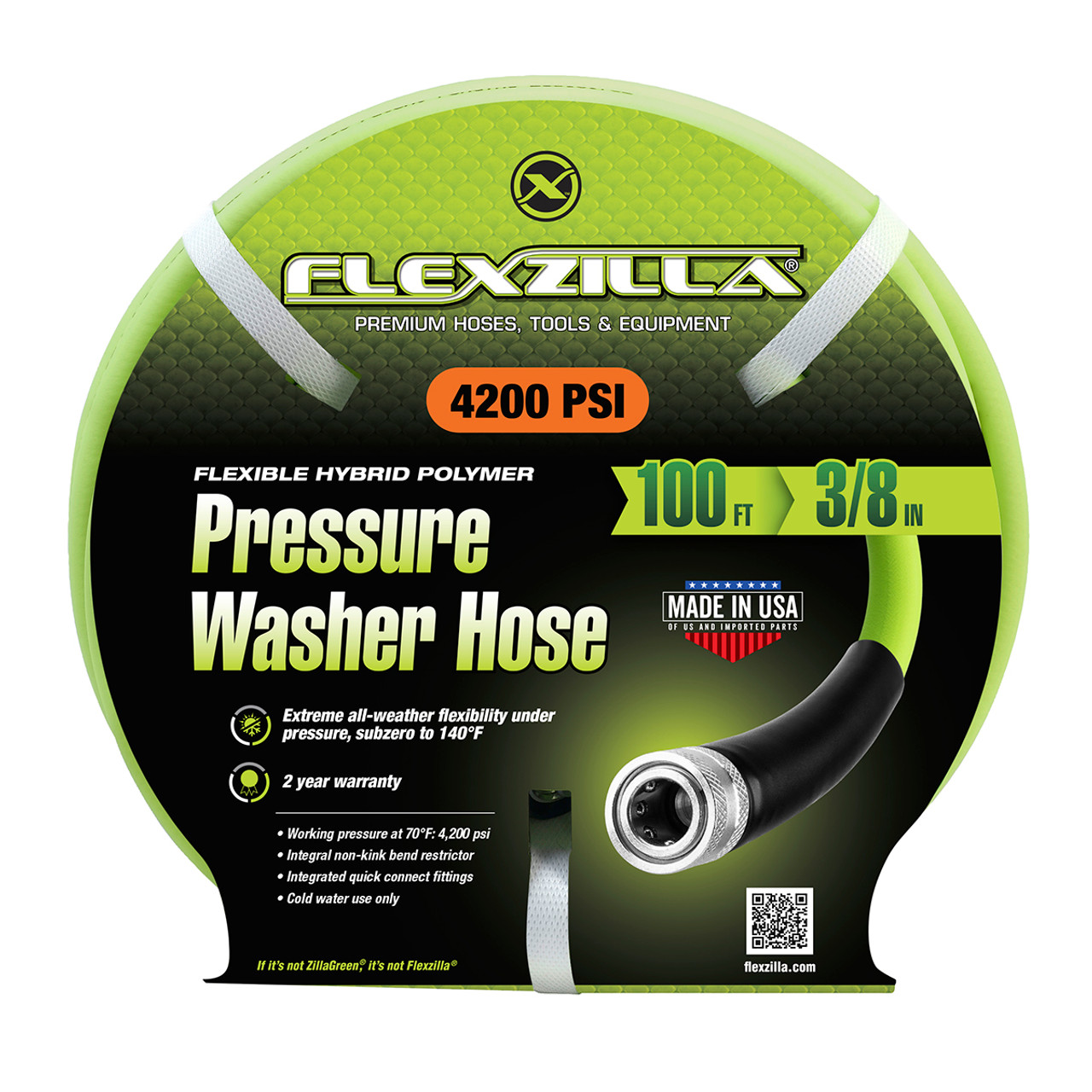  Flexzilla HFZPW426100Q-E 4200 PSI, 100' Pressure