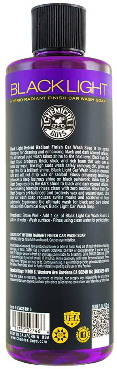 Chemical Guys CWS619 Black Light Hybrid Radiant Finish Car Wash Soap, 1 Gal