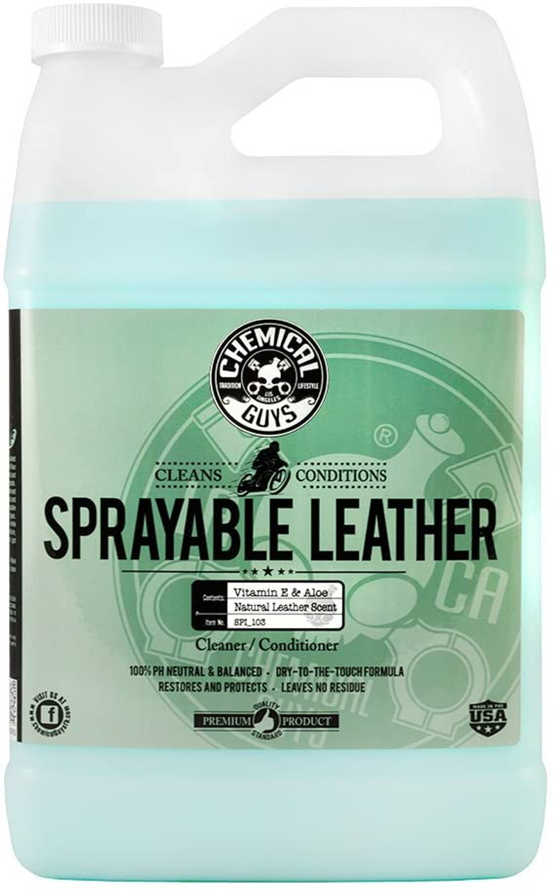 Chemical Guys SPI_103 Sprayable Leather Cleaner and Conditioner in One, 1  Gal.