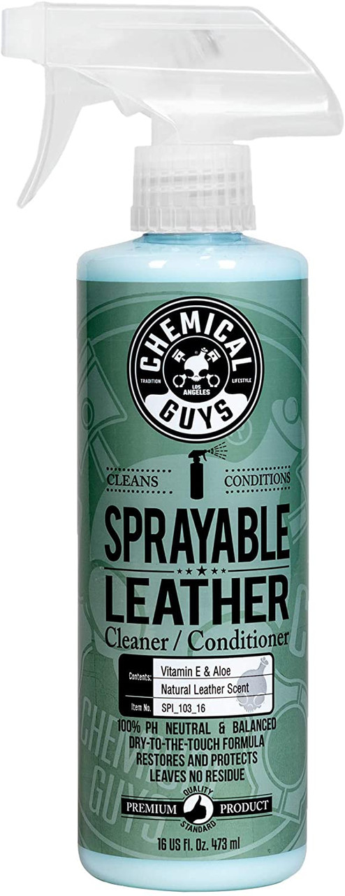 Chemical Guys Leather Serum Protectant 16oz + 2 Microfiber Towels