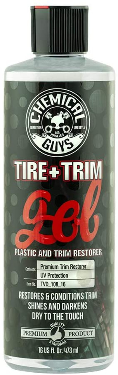 Chemical Guys TVD_108_16 Tire+Trim Gel Plastic and Rubber Restorer &  Protectant